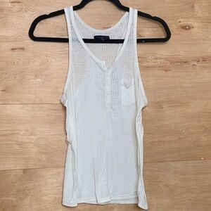 American Eagle Outfitters Cream Tank Top